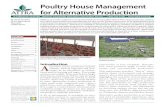 Poultry House Management for Alternative Production