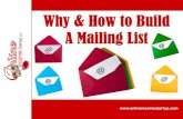 Importance Of Building A Mailing List Of Email Subscribers - Why & How