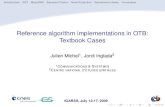 Reference algorithm implementations in OTB: textbook cases