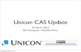 Unicon CAS Update March 2013