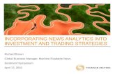 Incorporating News and Sentiment Analysis into Investment and Trading Strategies, Richard Brown
