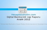 Hesaplabakalim.com Dijital Bankacılık Ligi Aralık 2012 Raporu