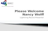 2009 Summit Event Master Lightning Round Nancy Wolf