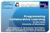 Programming Collaborative Learning (HEA, University of Winchester)