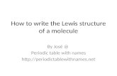 How to draw the lewis dot structure of a molecule