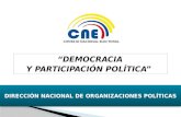 Democracia y Participación Política en Ecuador