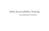 Accessibility testing-Gyani and Siddhanth