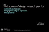 The wickedness of design research practice - IASDR 2013