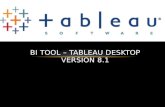 Bi tool - tableau desktop version 8