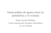 Intercambio de gases entre la atmósfera y el océano Jorge Zavala Hidalgo Curso Interacción Océano-Atmósfera CCA-UNAM.