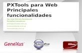 PXTools para Web Principales funcionalidades Ing. Juan Marcelo Bustamante PuntoExe Consultores jmbl@puntoexe.com.uy  .