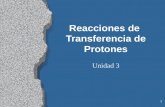 1 Reacciones de Transferencia de Protones Unidad 3.