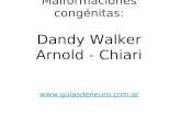 Malformaciones Dandy Walker y Arnold CHiari