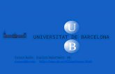 U B B U UNIVERSITAT DE BARCELONA Teresa Navés. English Department. UB tnaves@ub.edutnaves@ub.edu //.