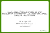 CAMPOS ELECTROMAGNETICOS DE BAJA FRECUENCIA EN EDIFICIOS Y LUGARES DE TRABAJO: RIESGOS Y SOLUCIONES Dr. Martyn Key Radiansa Consulting S.L. .