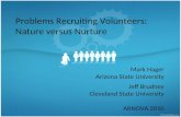 Problems Recruiting Volunteers