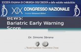 SIMONE SBRANA - BEWS Bariatric Early Warning Score - SICOB Reggio Calabria 2011