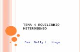TEMA 4-EQUILIBRIO HETEROGENEO Dra. Nelly L. Jorge.