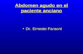 Abdomen agudo en el paciente anciano Dr. Ernesto Faraoni.