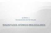 Magnitudes atómico-Moleculares