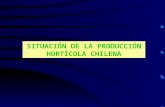 SITUACIÓN DE LA PRODUCCIÓN HORTÍCOLA CHILENA. Producción de hortalizas en Chile Antecedentes –Actividad con características tradicionales –en todas la.