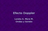 Efecto Doppler Loreto A. Mora M. Ondas y Sonido. Qui©n lo descubri³? El efecto Doppler, llamado as­ por Christian Andreas Doppler, consiste en la variaci³n
