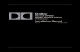 Dolby CP650 Installation Manual