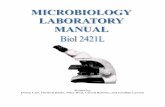 Microbiology Lab Manual -- Spring 2012