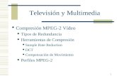 1 Televisión y Multimedia Compresión MPEG-2 Vídeo Tipos de Redundancia Herramientas de Compresión Sample Rate Reduction DCT Compensación de Movimiento.