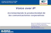 Voice over IP Incrementando la productividad de las comunicaciones corporativas IX Congreso Estratégico de Tecnología CL@B y Mercadeo Financiero - 2009.