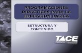 PROGRAMACIONES DIDÁCTICAS PARA LA EDUCACIÓN BÁSICA ESTRUCTURA Y CONTENIDO.