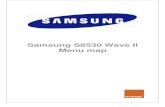 Samsung S8530 Wave II -Menu Map