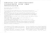 Design of Pre Stressed Concrete for Fire Resistance