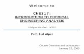 CHE317 Intro Lecture