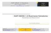 SAP HANA Solutions Readiness and Assessment by JOTHI V09112011