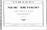 Franz Simandl - New Method for String Bass, Book 1