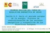 1 PRIMERA EDICION DEL CURSO DE REGULACION ENERGETICA DE ARIAE Sesión D.2: Hacia el mercado europeo de la energía. Procesos de reestructuración de los sectores.