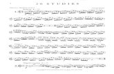 BROD 20 Studies for Oboe or English Horn