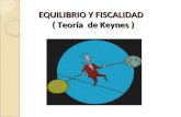 EQUILIBRIO Y FISCALIDAD ( Teoría de Keynes ) JOHN MAYNARD KEYNES (1883-1946)