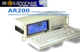 AR200 Grabadoras digitales de líneas telefónicas, micrófonos ambientales y comunicaciones.
