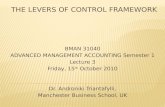 Am a Lecture Levers of Control Framework