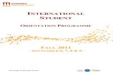 International Students - Orientation - Programme - Fall 2011