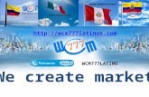 We create market http://wcm777latinos.com WCM777LATINO.