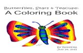 Butterflies, Stars, & Teacups:  A Coloring Book