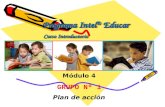 Programa Intel ® Educar Curso Introductorio Módulo 4 GRUPO Nº 1 Plan de acción.