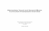 Elementary Vocal and General Music Curriculum Framework Overview