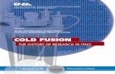 Cold Fusion - The History of Research in Italy