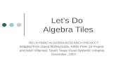 Teach Algebra Using Tiles