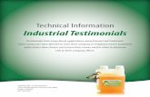 Syntek XFT Xtreme Fuel Treatment Industrial Testimonials