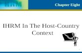 Hrm in the Host Country Context